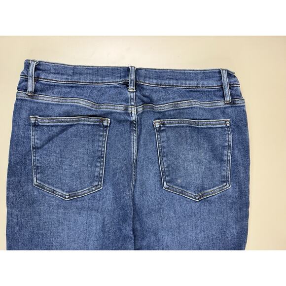 Frame Jeans Women's 32 Le High Flare Medium Wash Stretch Retro Boho Festival - Picture 12 of 13